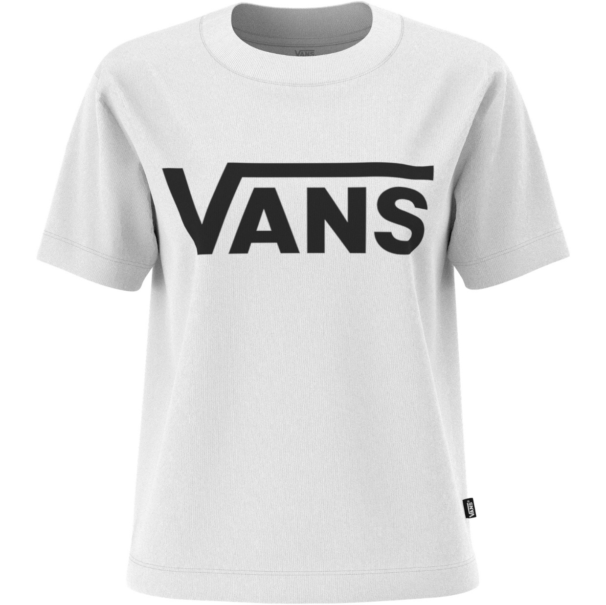 2026 Vans Womens Flying V Crew T-Shirt VN0A3UP4WHT - White